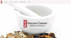 Desktop Screenshot of goldencabinetherbs.com